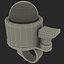 3d bicycle compass ring bell model