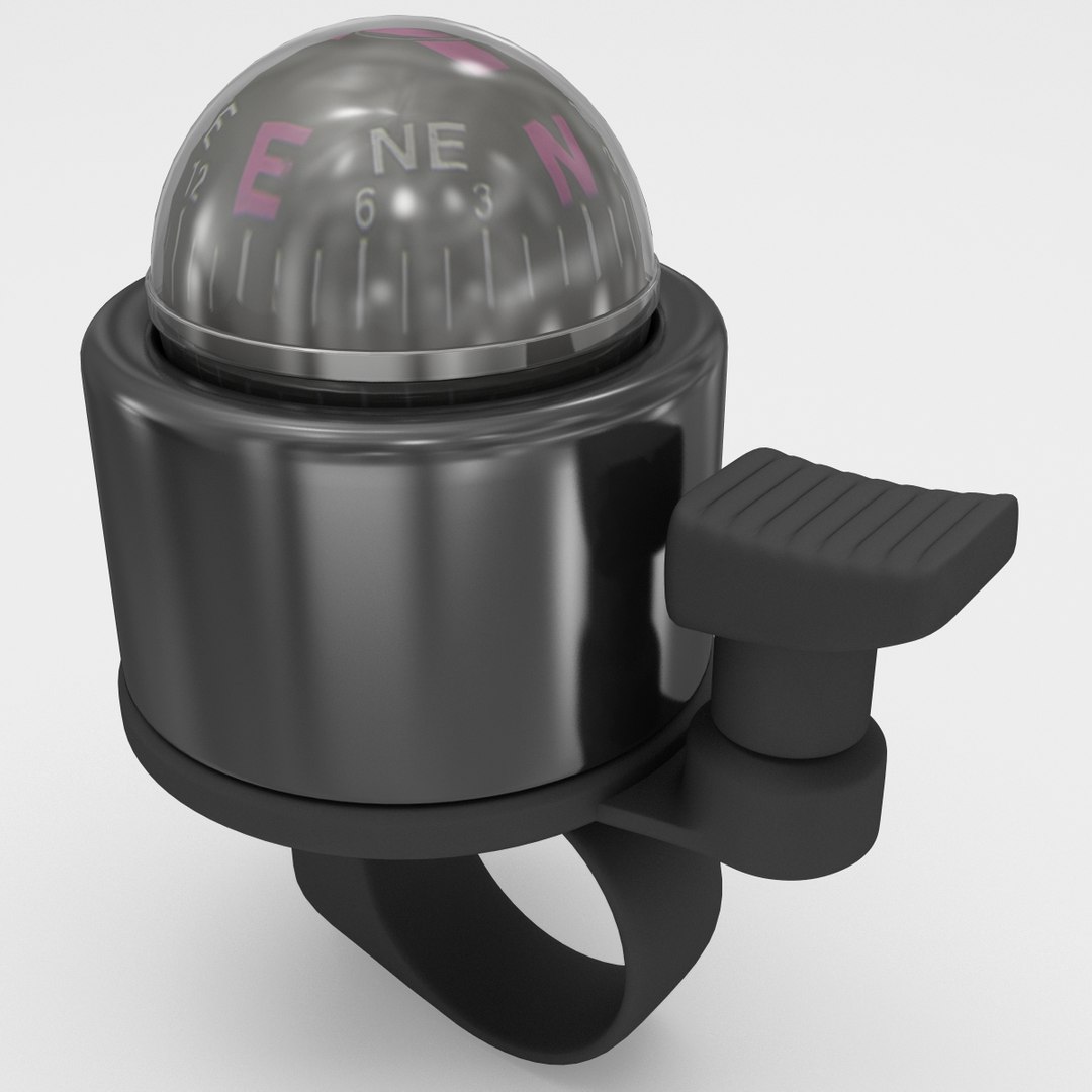 3d Bicycle Compass Ring Bell Model