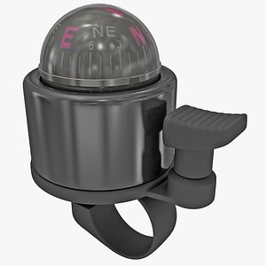 3d bicycle compass ring bell model
