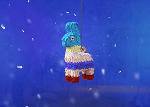 pinata llama 3D model