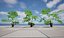 Highpoly-Low Poly - Licuala ramsayi - Australian Fan Palm