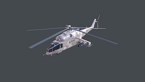 3d helicopter mi-24a