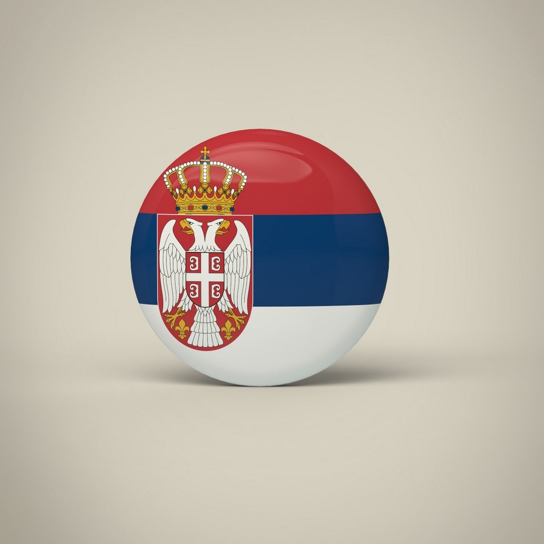 3d Serbia Badge Model - Turbosquid 1903464