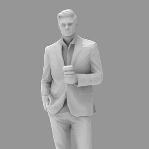 Casual Man 3D Printable Archviz Scale Figure 3D print model