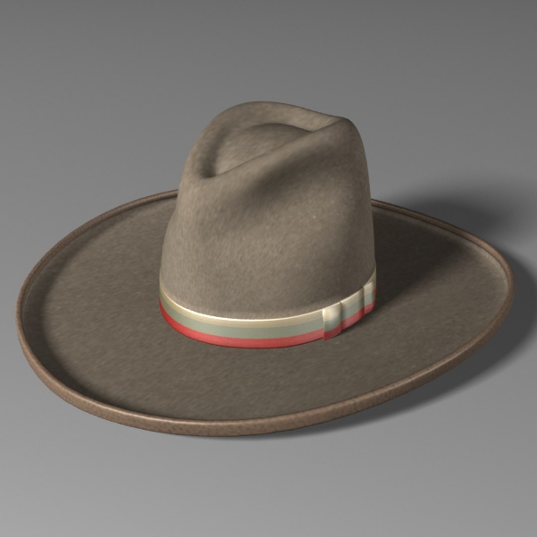 3d Model Of Old West Stetson