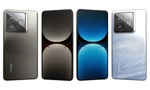 Realme GT7 Pro Racing Edition Neptune And Star Trail Titanium 3D