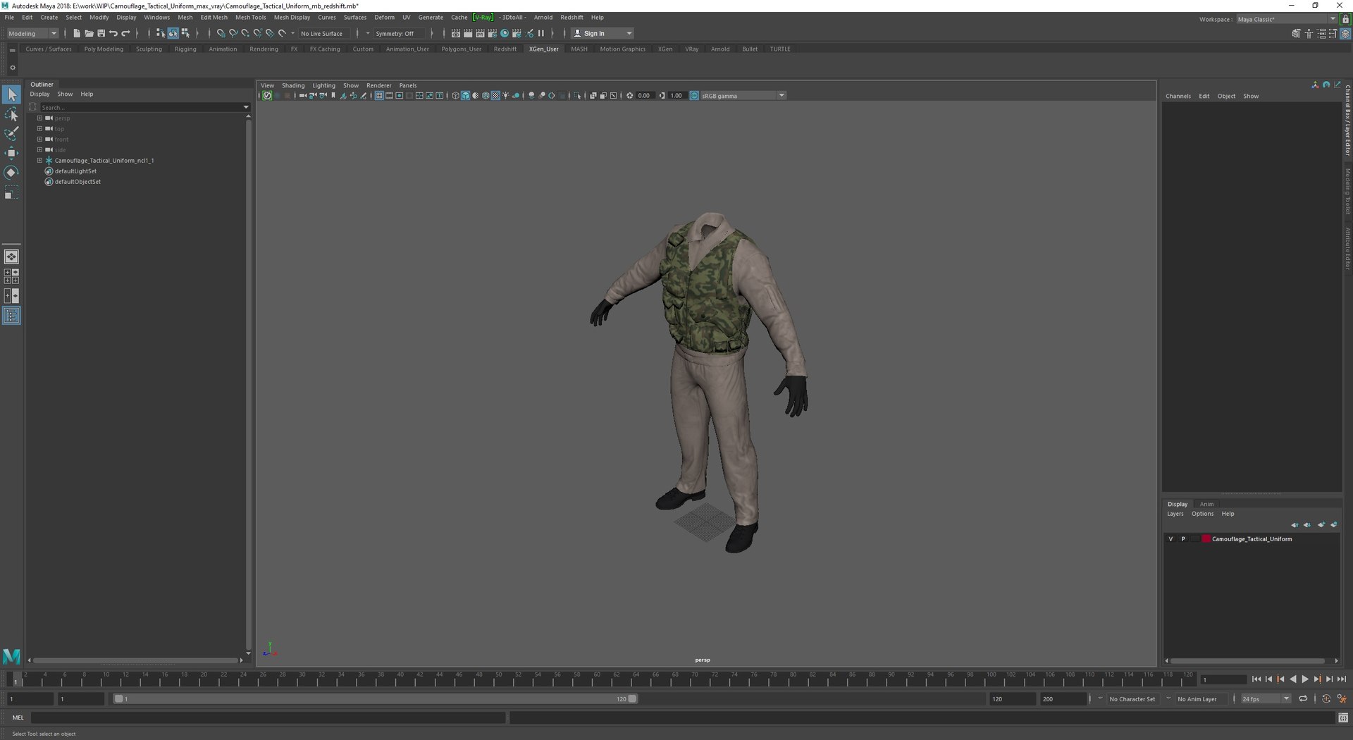 3D Camouflage Tactical Uniform model https://p.turbosquid.com/ts-thumb/Ij/naMxku/um/camouflage_tactical_uniform_1003/jpg/1744119489/1920x1080/fit_q87/c7dc383be5bfedf04bf654f5c7f022a7df5f61f2/camouflage_tactical_uniform_1003.jpg