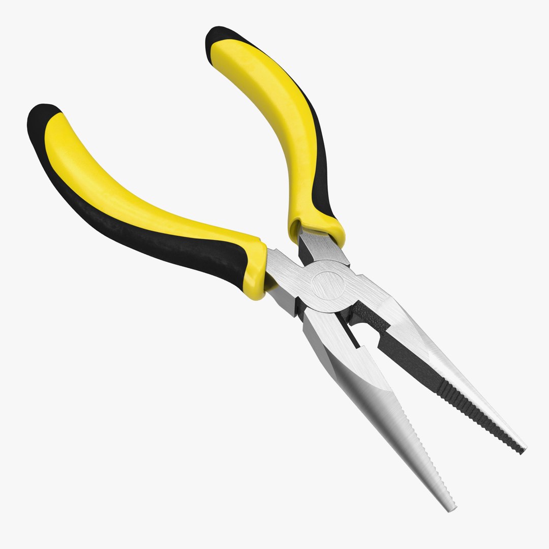 Long Nose Plier 3D Model 3D model preview