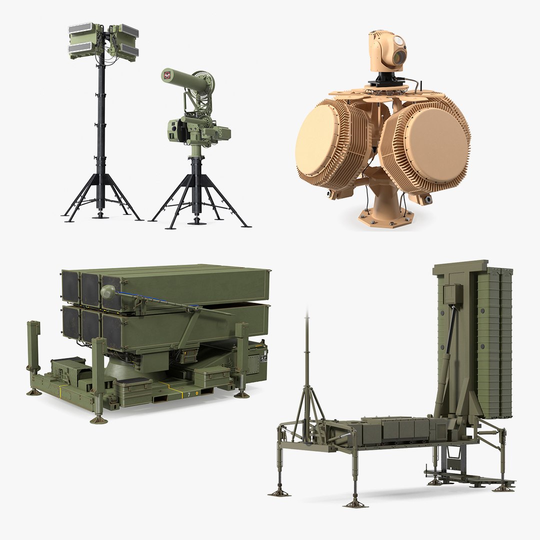Air Defense Missile Systems Collection 2 3D model for defense visualization