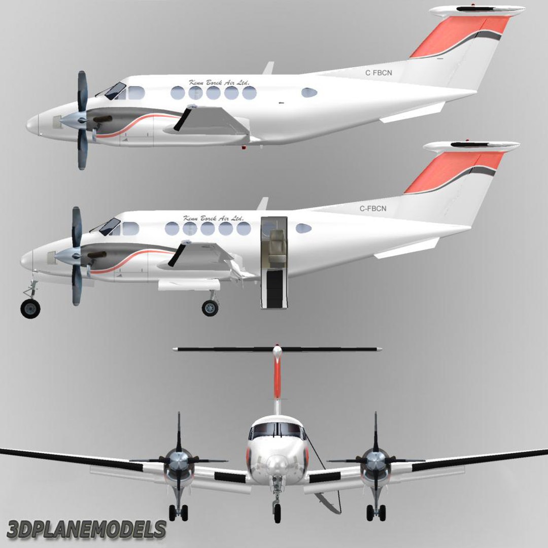 3d Model Beechcraft Super King Air