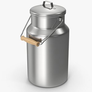 3D model Aluminum Milk Can