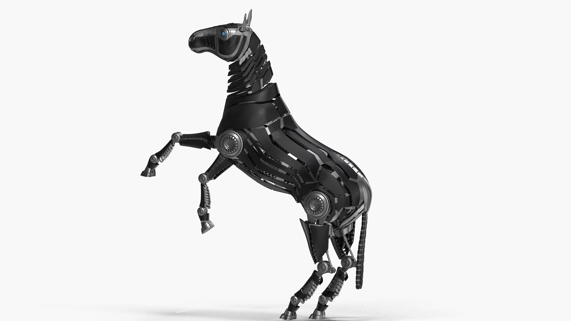 3D Robot Horse Rears Up - TurboSquid 2355945