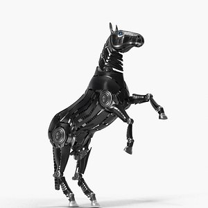 3D Robot horse rears up