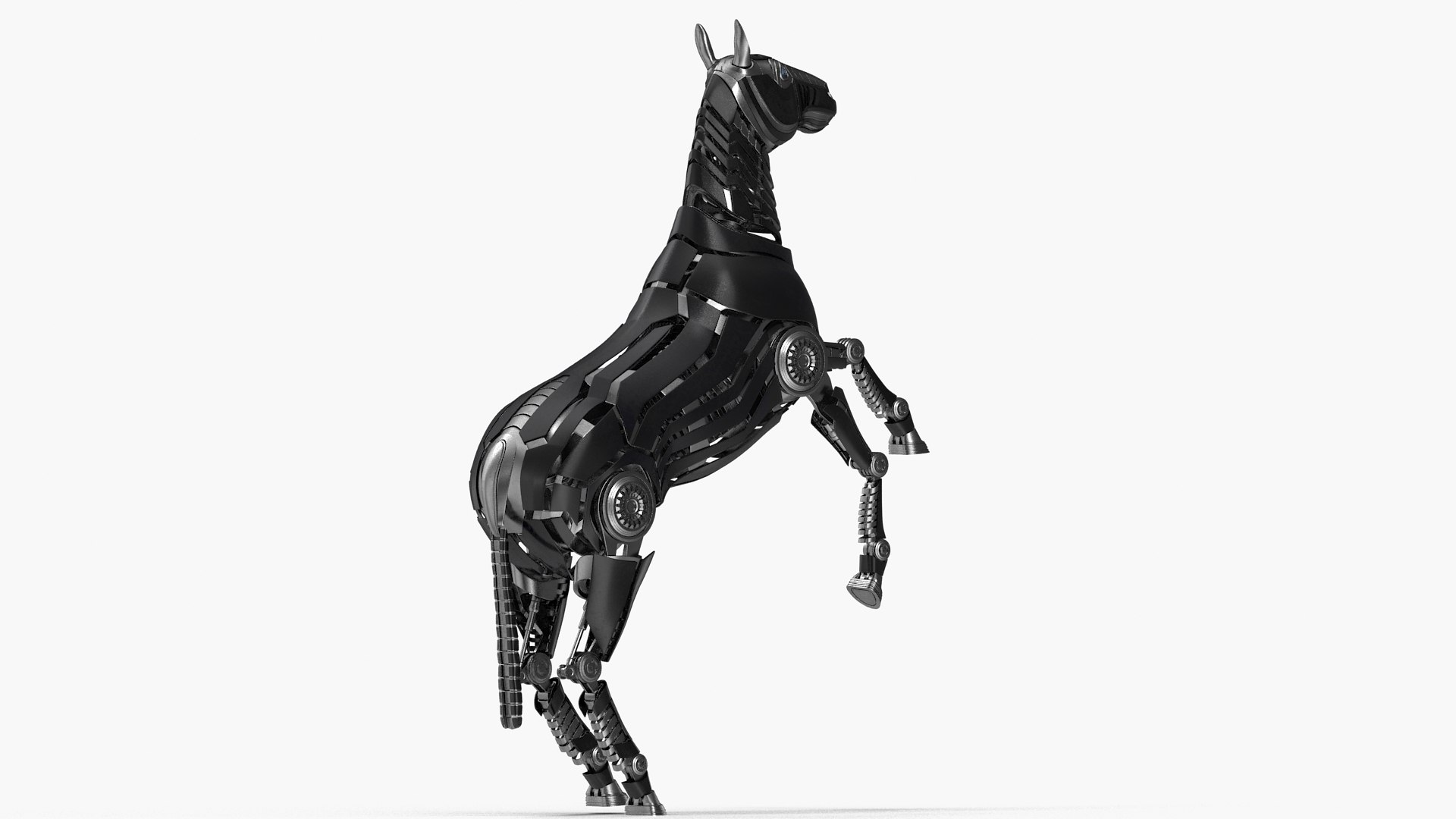3D Robot Horse Rears Up - TurboSquid 2355945