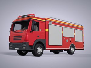 3D model box truck