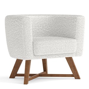 3D Gervasoni Gray armchair model
