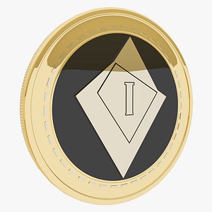 INFLIV Cryptocurrency Gold Coin model