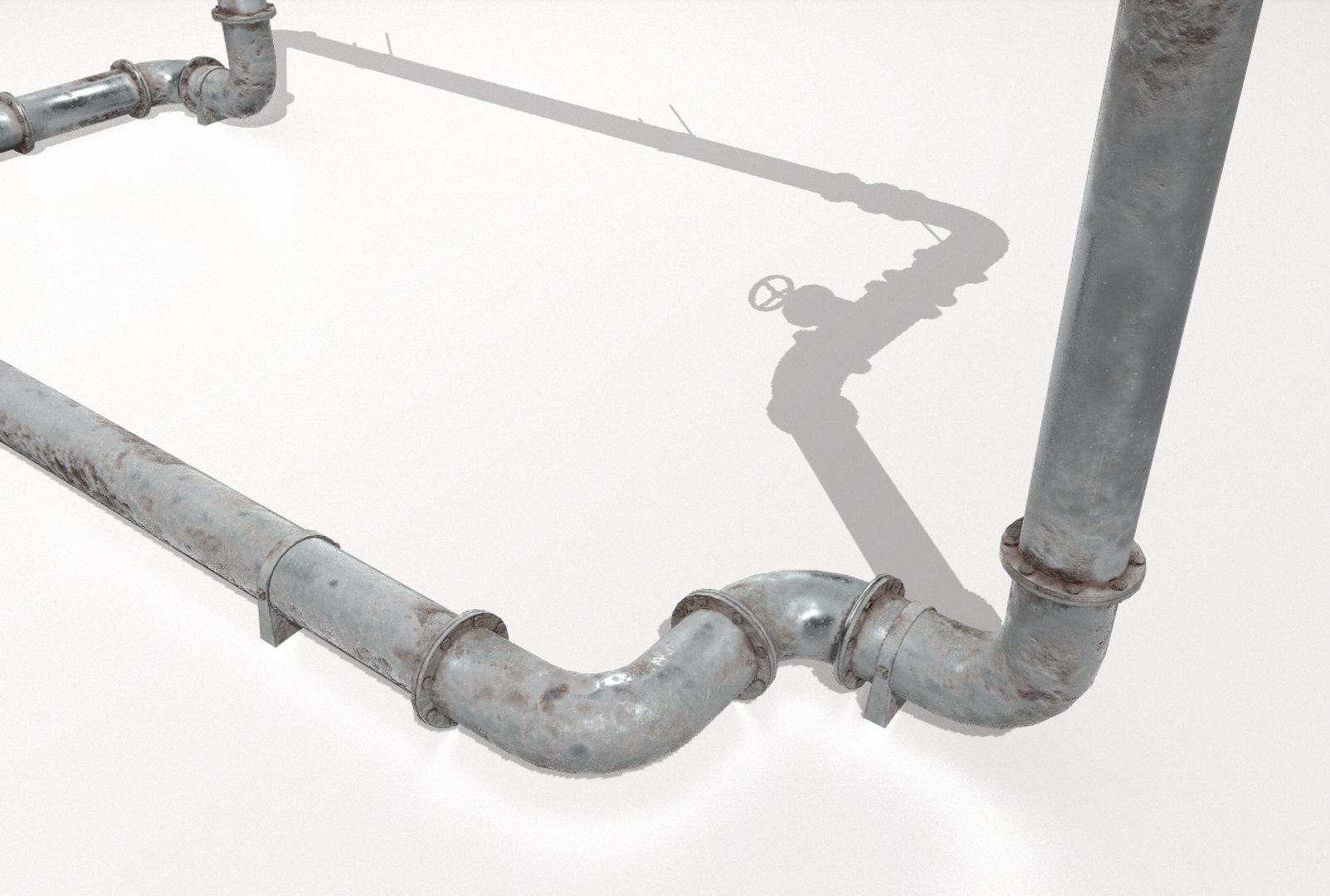 Pack Industrial Rusted Pipes 3D Model - TurboSquid 1464384