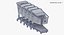 3D plastic shopping carts 01 model