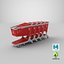 3D plastic shopping carts 01 model
