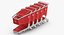 3D plastic shopping carts 01 model