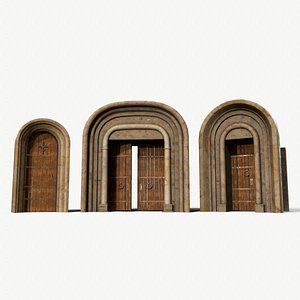 Medieval Door Set 3D