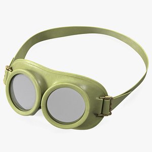3D model Protection Goggles Green