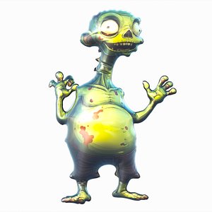 Zombie shaped foil helium balloon 011