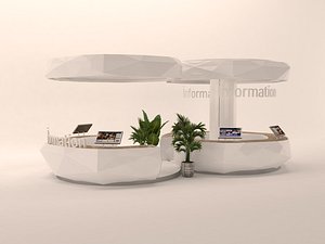 3D information desk info