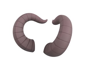 demon horn 3D model