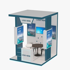 3D model exhibition booth