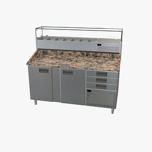 3D pizza preparation table