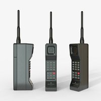Black  Vintage Mobile Phone  Retro Telephone