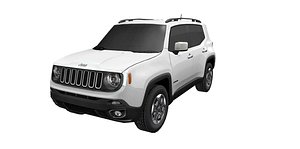 3D Jeep Renegade LOW POLY