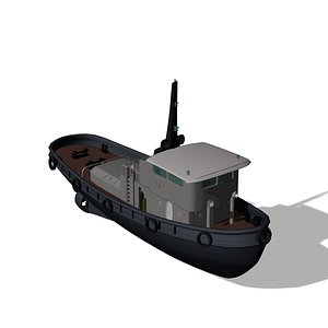 tug boat 3d obj