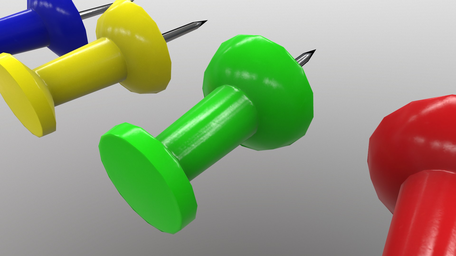 Pushpins 3D Model - TurboSquid 1957105