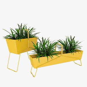 3D fermob basket plant model