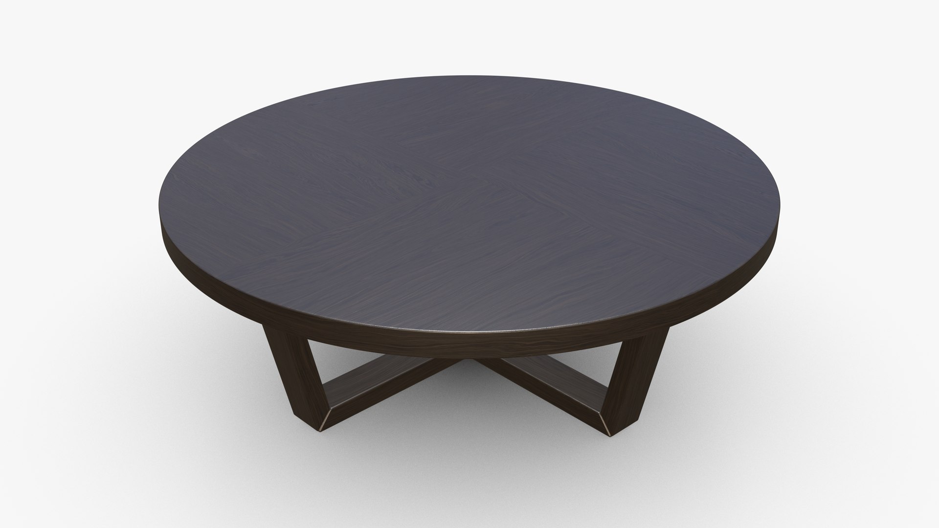 3D Model Coffee Table Round Wood - TurboSquid 2468477