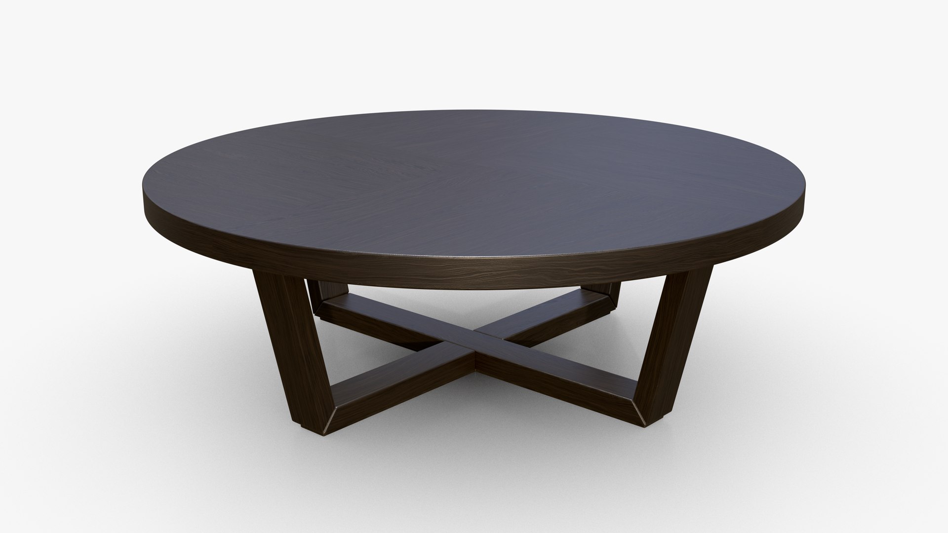 3D Model Coffee Table Round Wood - TurboSquid 2468477