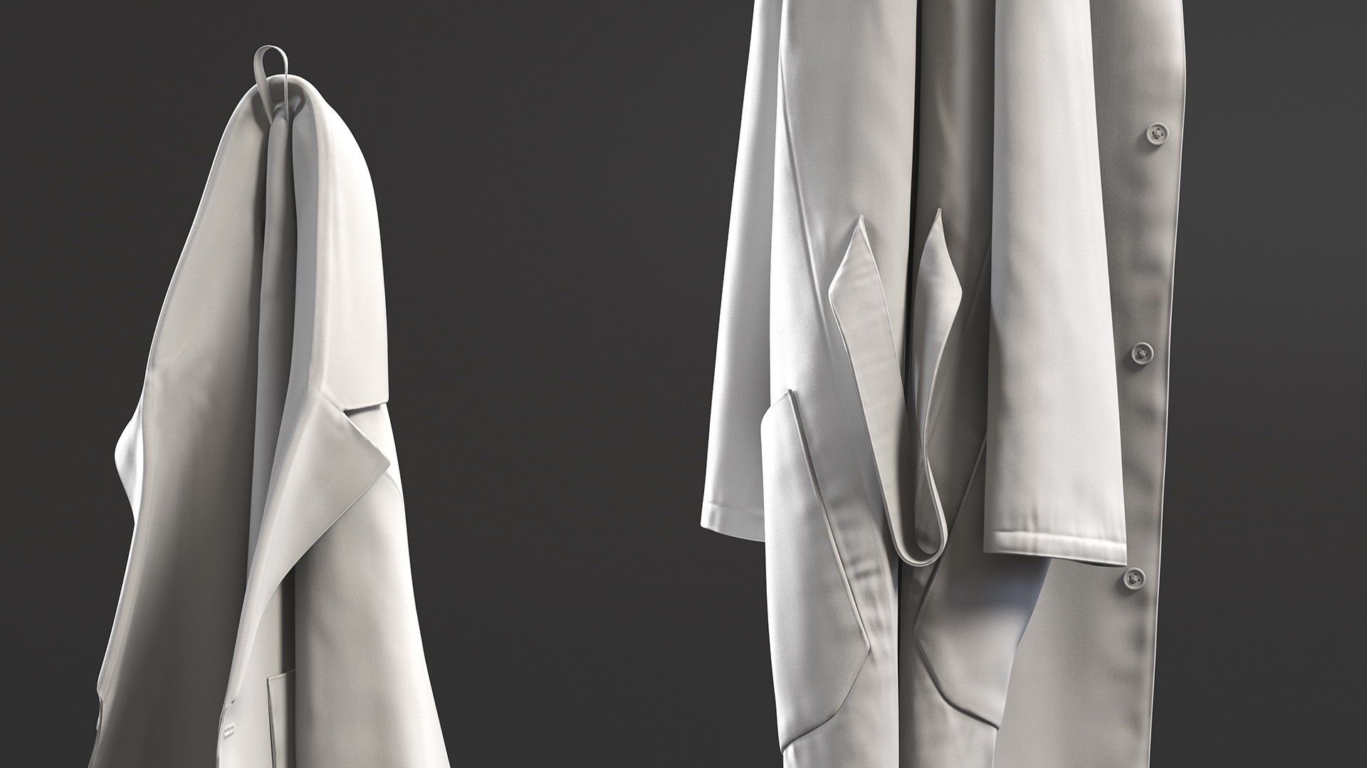 3D model Hanging Lab Coat TurboSquid 1988291