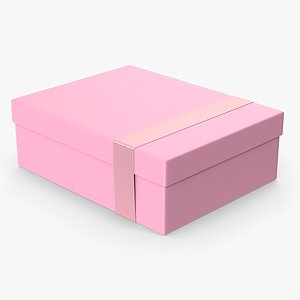 3D Pink Box With Ribbon