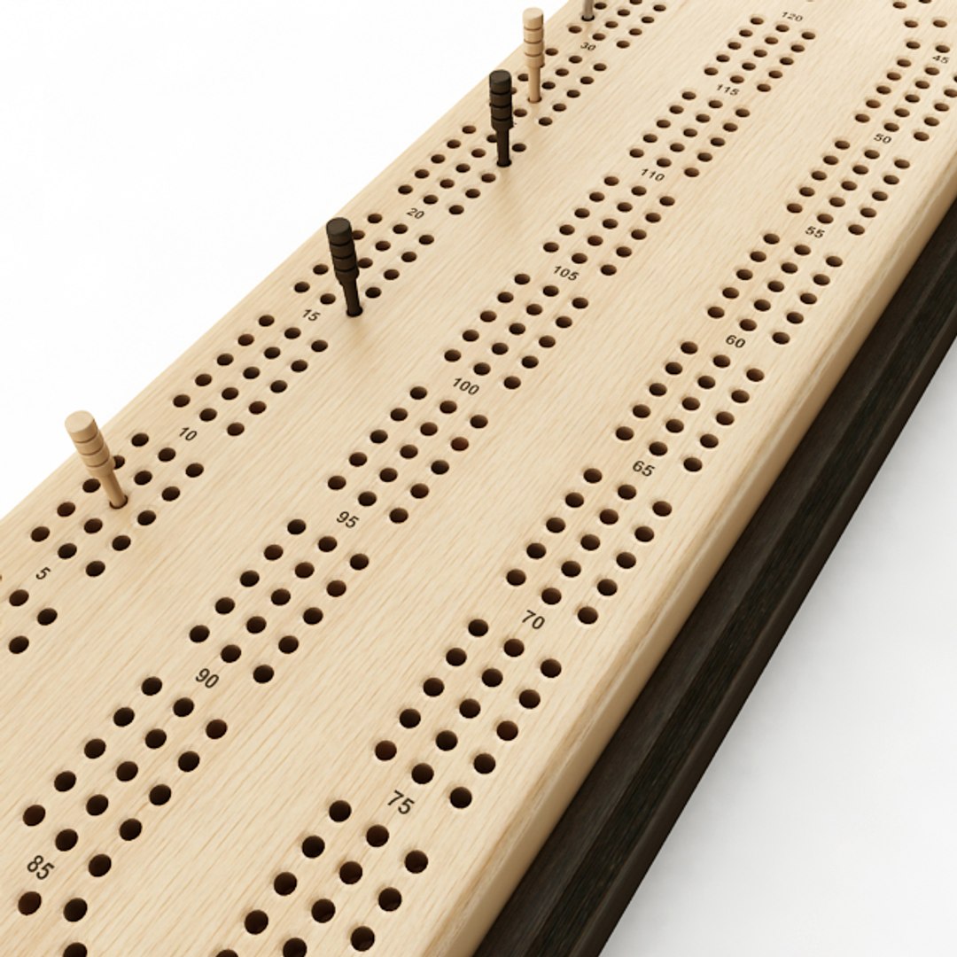 3D Model Cribbage Card Board - TurboSquid 1299071