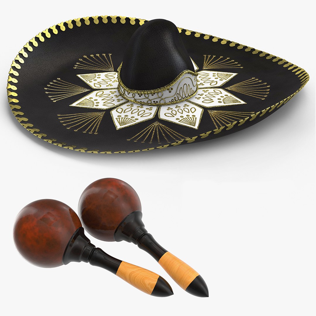 Maracas and Sombrero Collection 3D model https://p.turbosquid.com/ts-thumb/Ik/g0moAa/YP/and_sombrero_collection_000/jpg/1768905208/1920x1080/fit_q87/072efa5ce4137f7974af9500376c0794834614c9/and_sombrero_collection_000.jpg