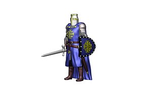 Order of the Holy Sepulcher of Jerusalem crusader Infantry 3 3D model