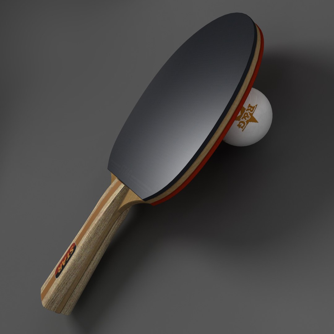 3d Table Tennis Racket Ball