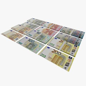 Banknotes Euro 3D