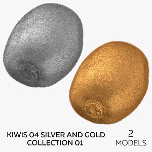 Kiwis 04 Silver and Gold Collection 01 - 2 Kiwis model
