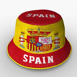 3D Spanish bucket hat model