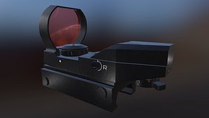 reflex scope 3D model