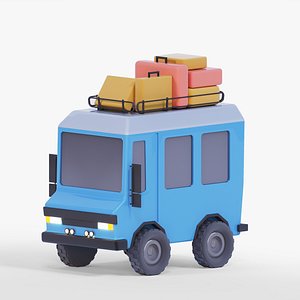 3D Low Poly Car model